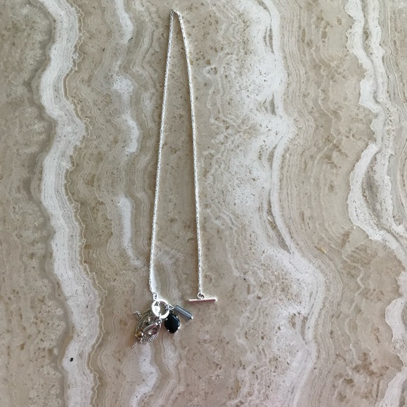 SILVER TONE BALANCE TRINKET NECKLACE - Picture 3 of 5